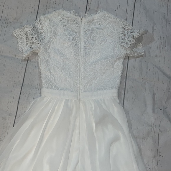 Lulus white short sleeve lace dress - Picture 5 of 8